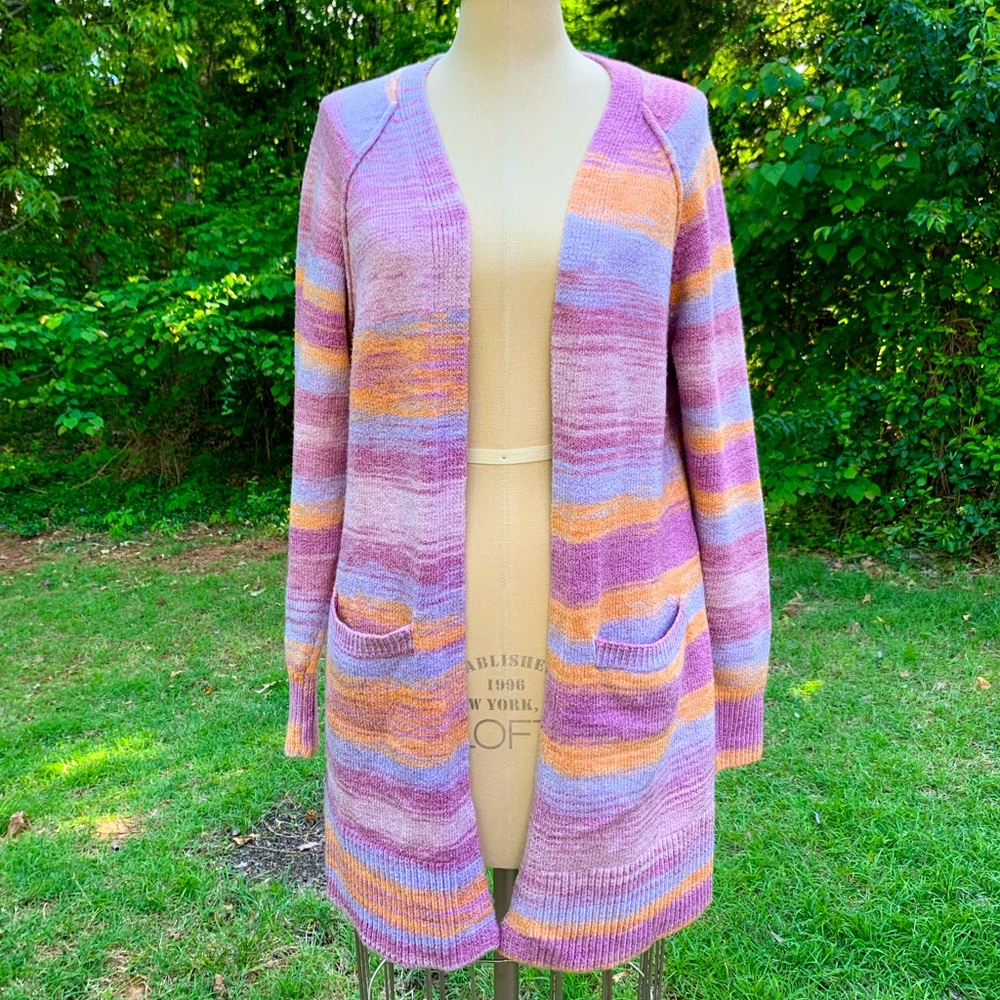 🧶Sherbet & Lavender Knit Cardigan🧶